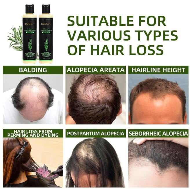 🔥LAST DAY 50% OFF - 🌿 DarkFairy  Organic Rosemary Hair Growth Shampoo