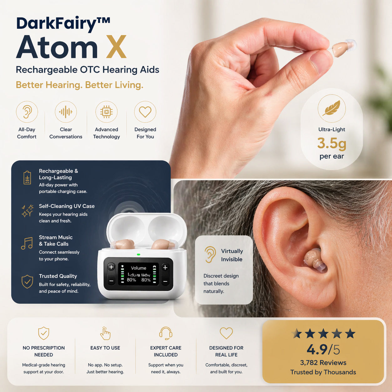 🔥 🔥 Today Only! DarkFairy™ Atom X Smart Hearing Aids — Hear Clearly, Feel Confident Again 💖