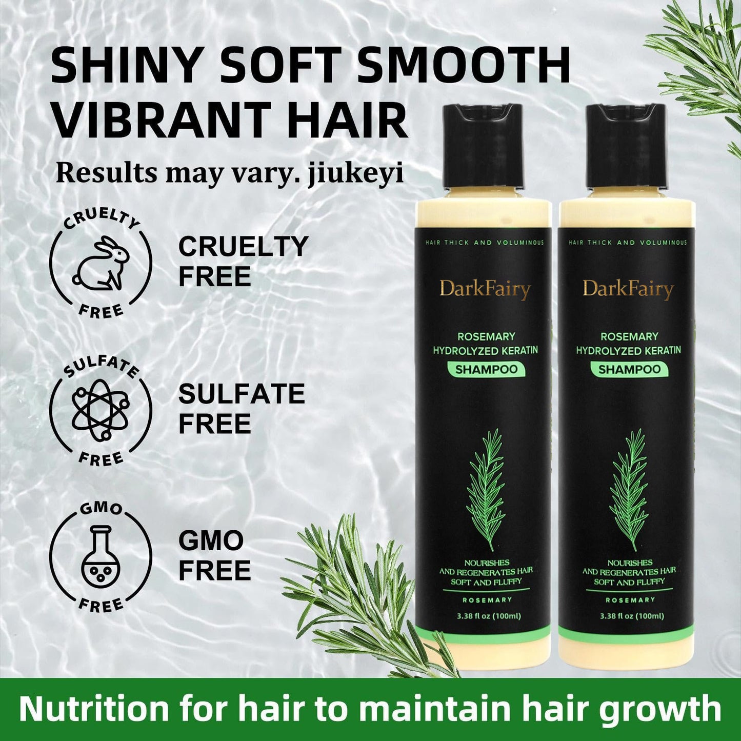 🔥LAST DAY 50% OFF - 🌿 DarkFairy  Organic Rosemary Hair Growth Shampoo